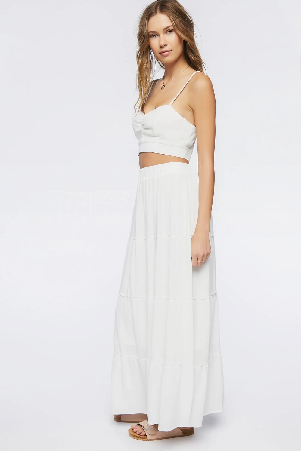 Sweetheart Cropped Cami & Maxi Skirt Set - Image 2
