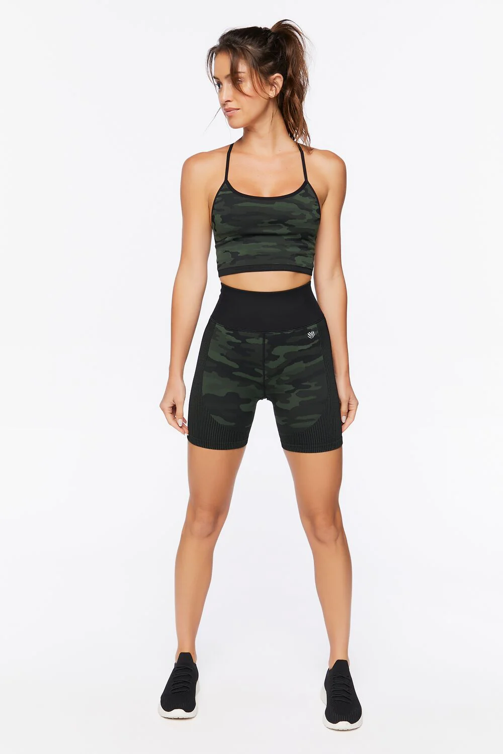 Active Seamless Camo Print Biker Shorts - Image 5