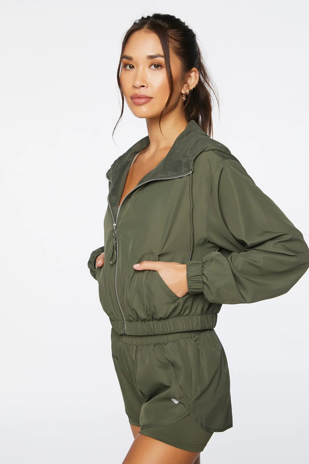 Active Hooded Windbreaker Jacket - Image 2