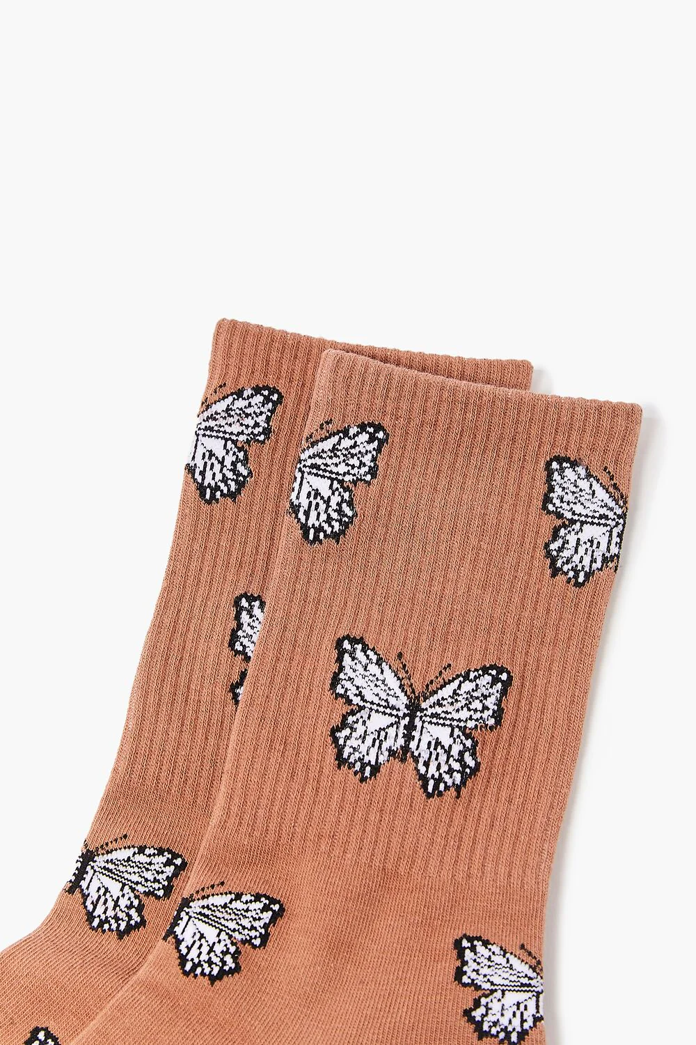 Butterfly Print Crew Socks - Image 3