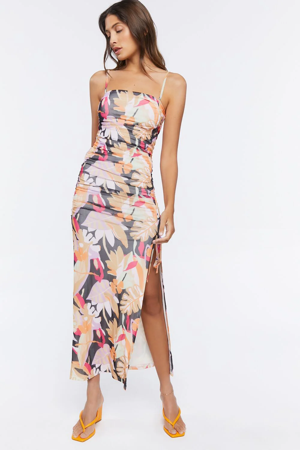Floral Print Midi Dress - Image 4