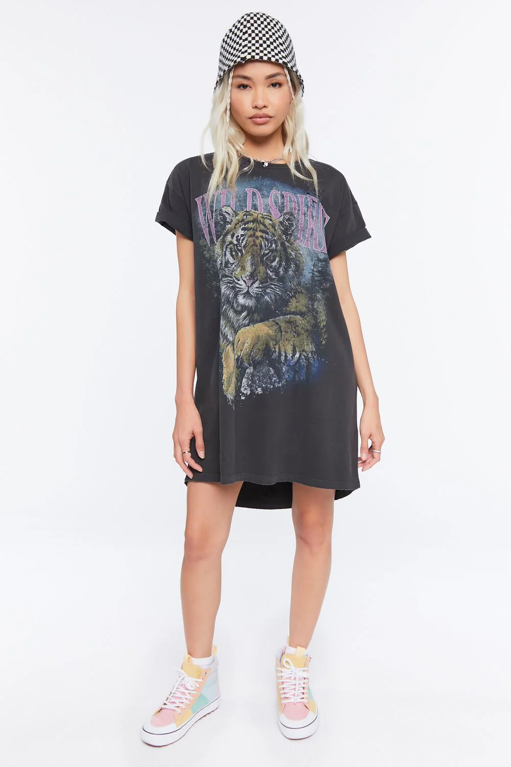 Wild Spirit Graphic T-Shirt Dress - Image 4