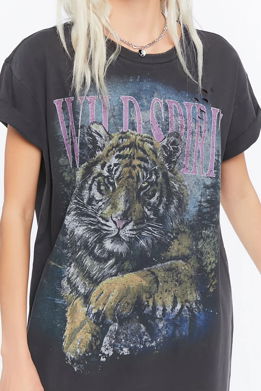 Wild Spirit Graphic T-Shirt Dress - Image 5