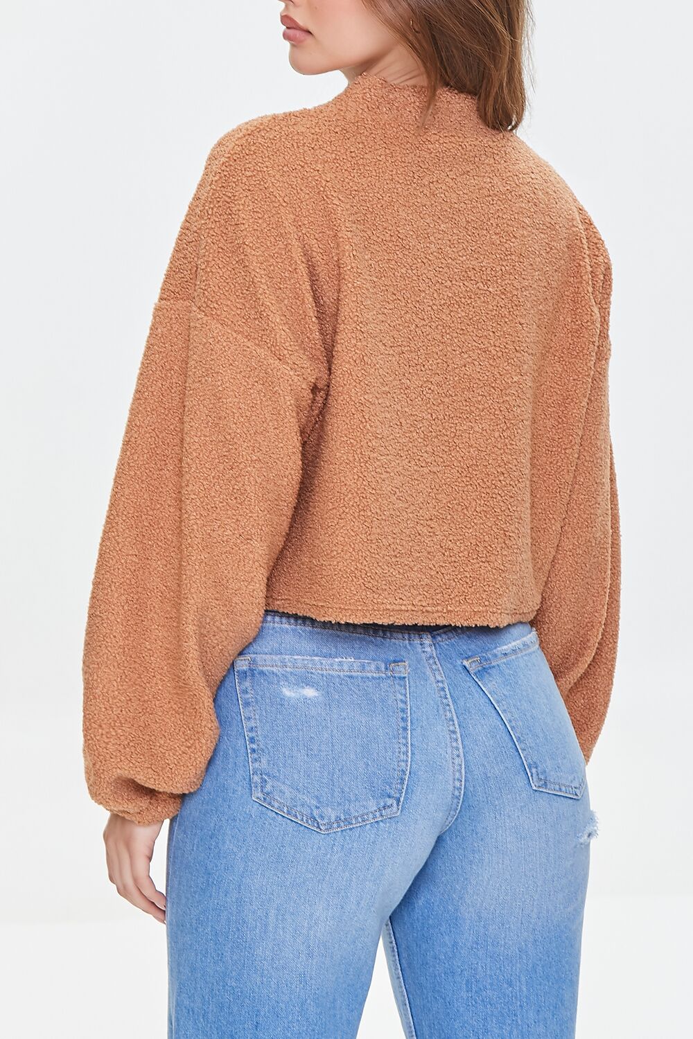 Boucle Knit Cardigan Sweater - Image 3