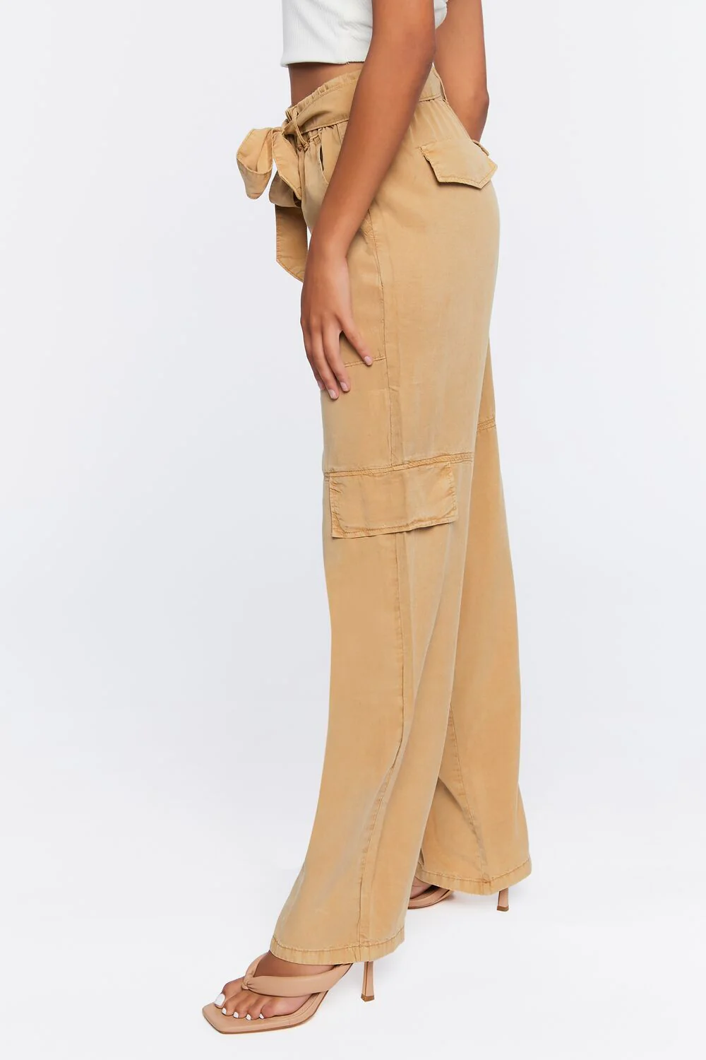 Belted Twill Cargo Pants - Image 3