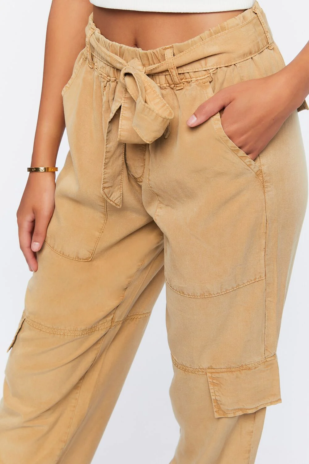 Belted Twill Cargo Pants - Image 5