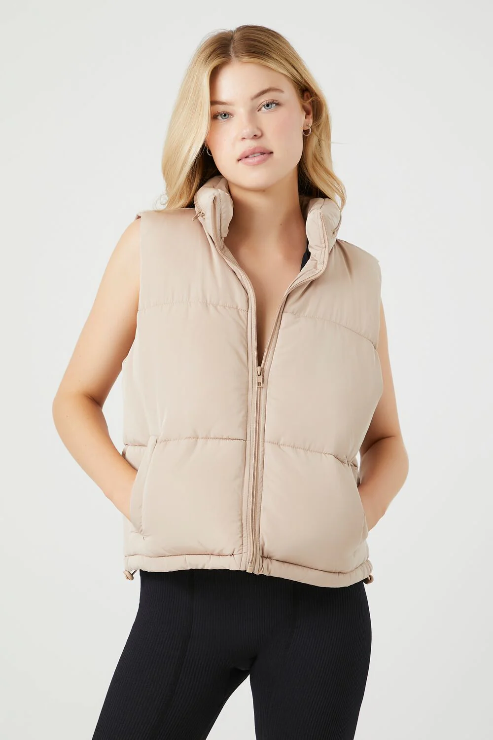 Zip-Up Puffer Vest - Image 11