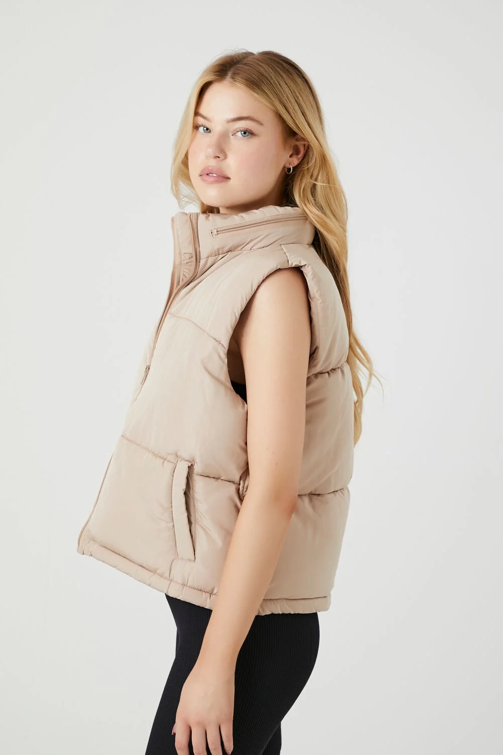 Zip-Up Puffer Vest - Image 12
