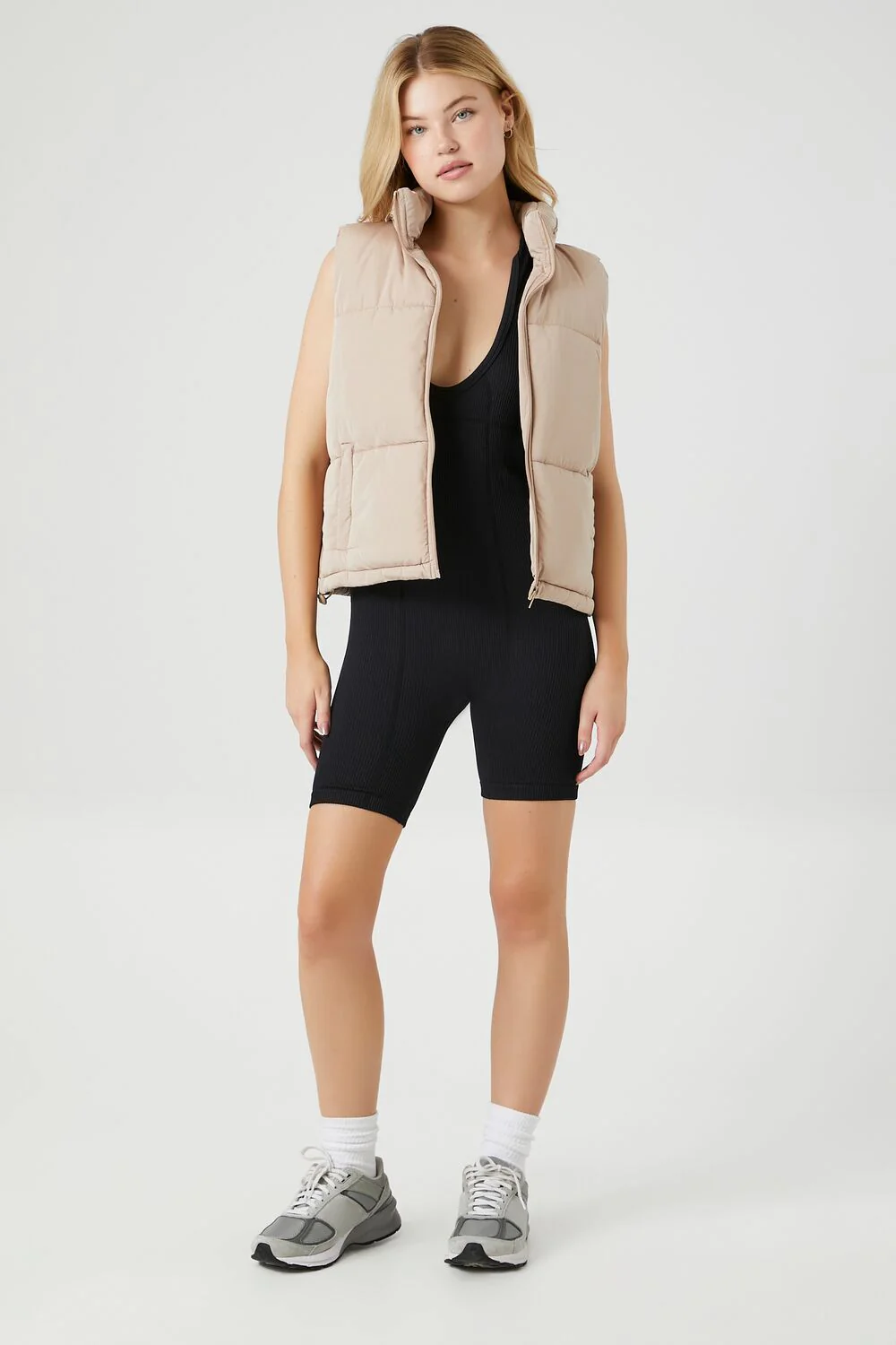 Zip-Up Puffer Vest - Image 14