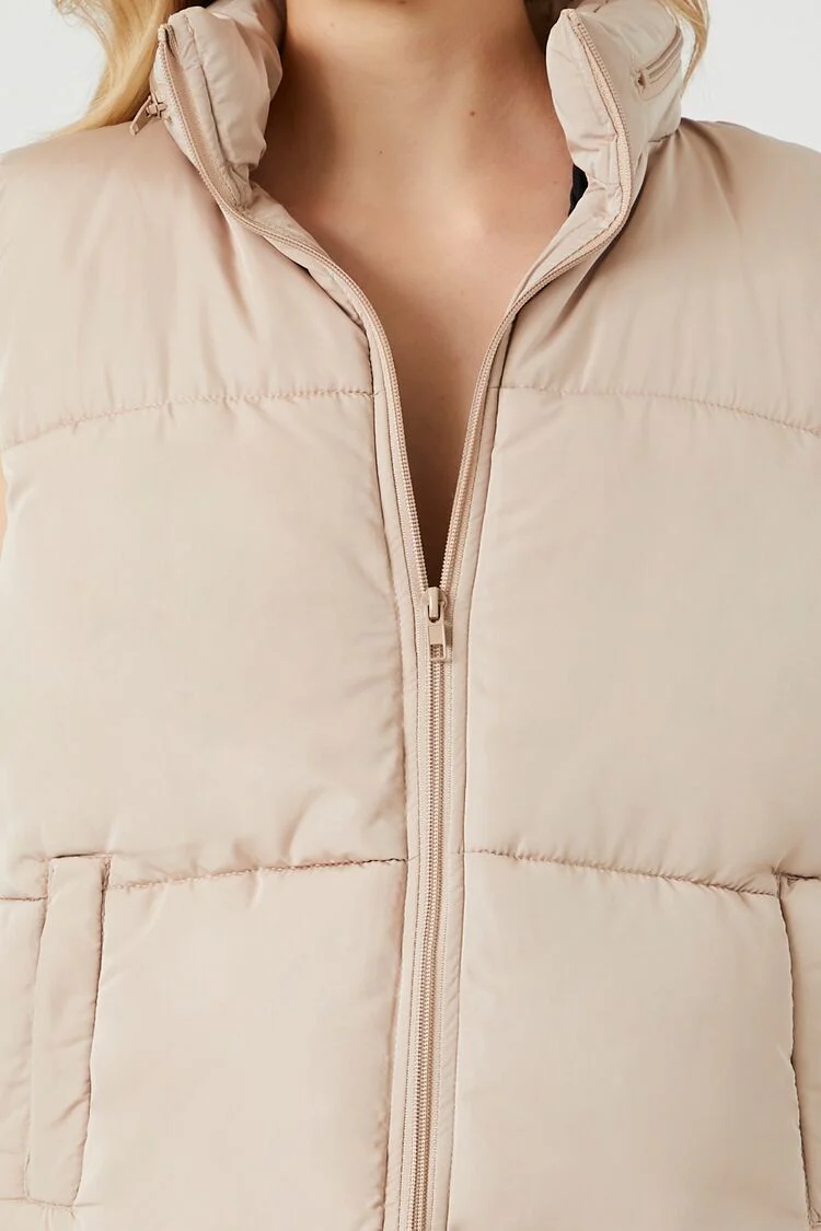 Zip-Up Puffer Vest - Image 15