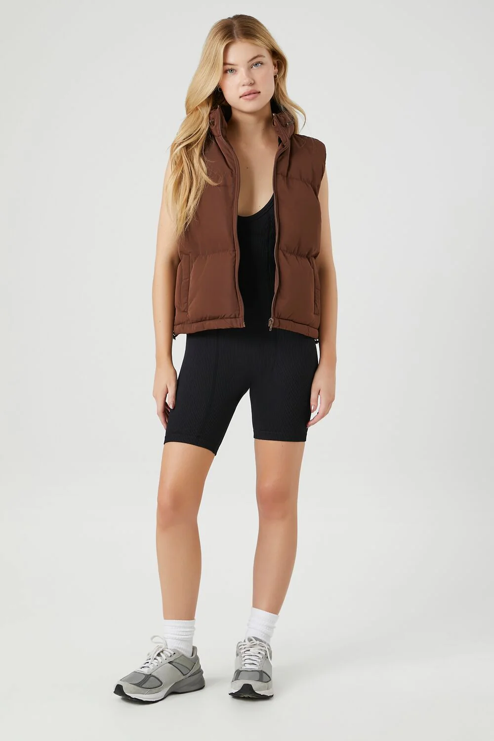 Zip-Up Puffer Vest - Image 9