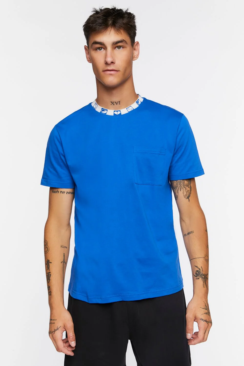 Graphic-Trim Crew Tee - Image 6