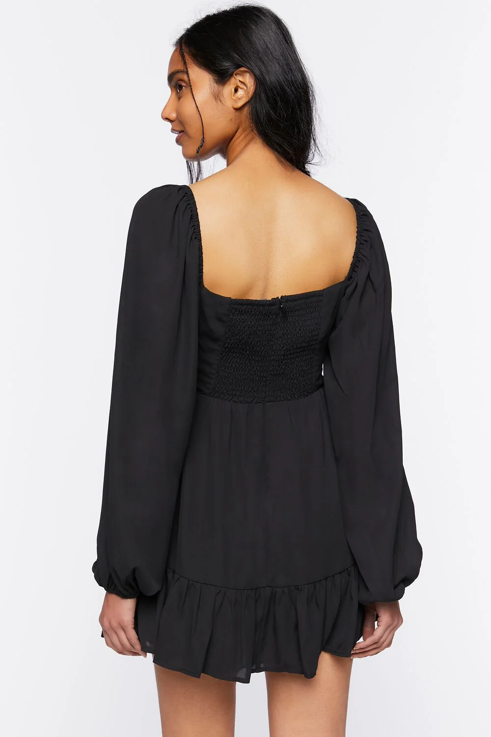 Cutout Lace-Up Mini Dress - Image 3