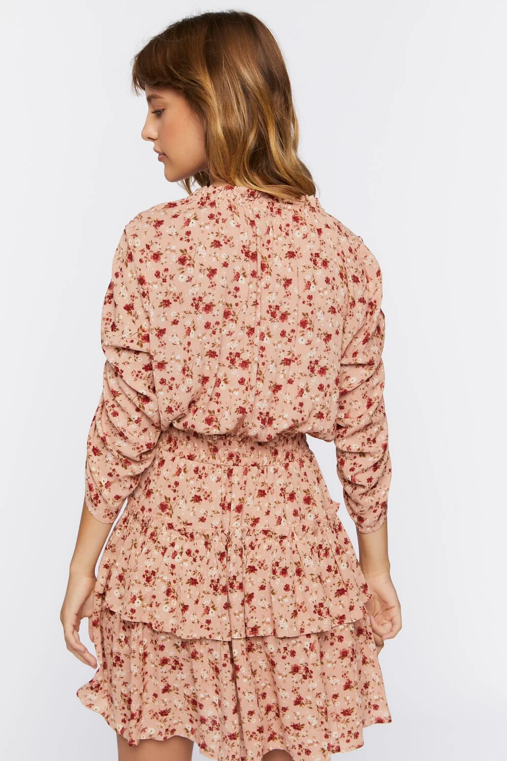 Floral Print Mini Dress - Image 3