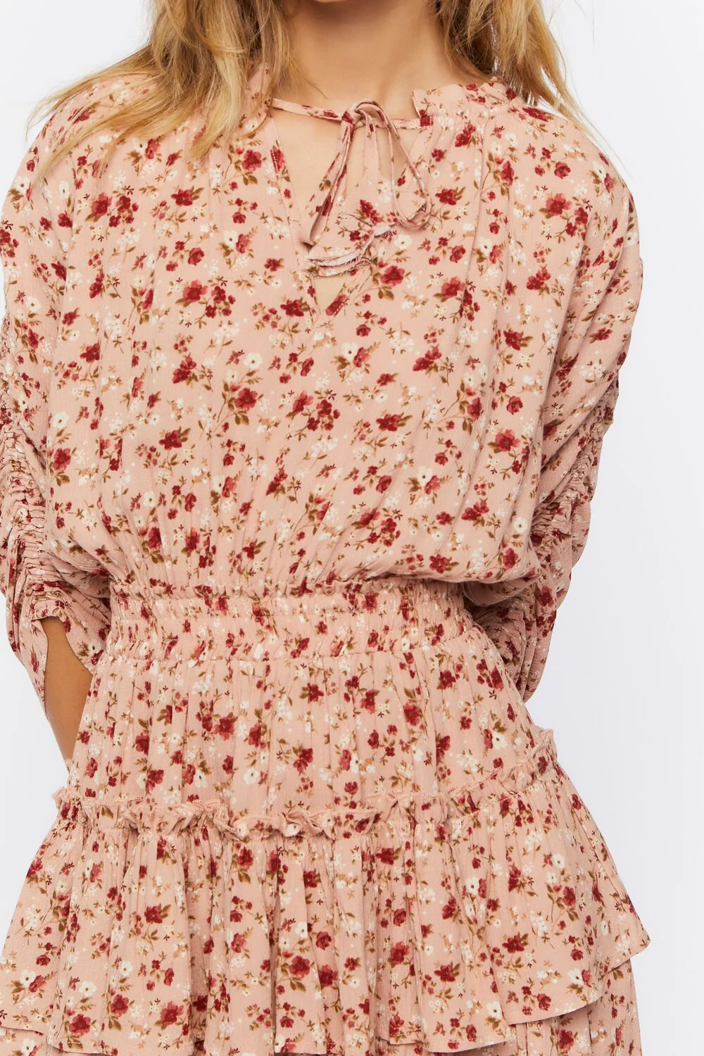 Floral Print Mini Dress - Image 5