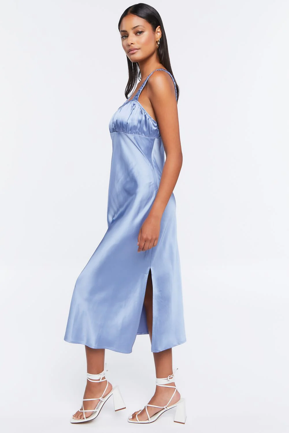 Satin Sweetheart Midi Dress - Image 2