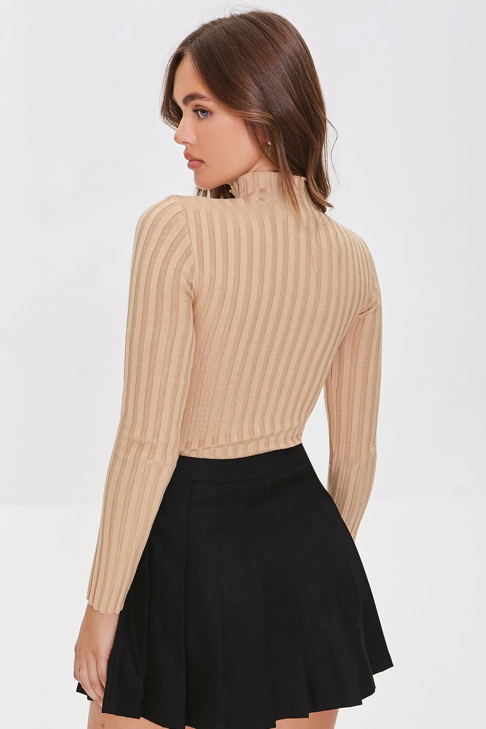 Lettuce-Edge Mock Neck Bodysuit - Image 9