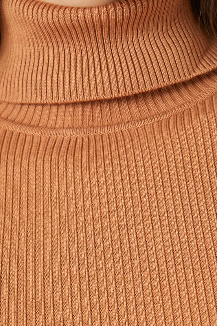 Ribbed Turtleneck Sweater-Knit Top - Image 112