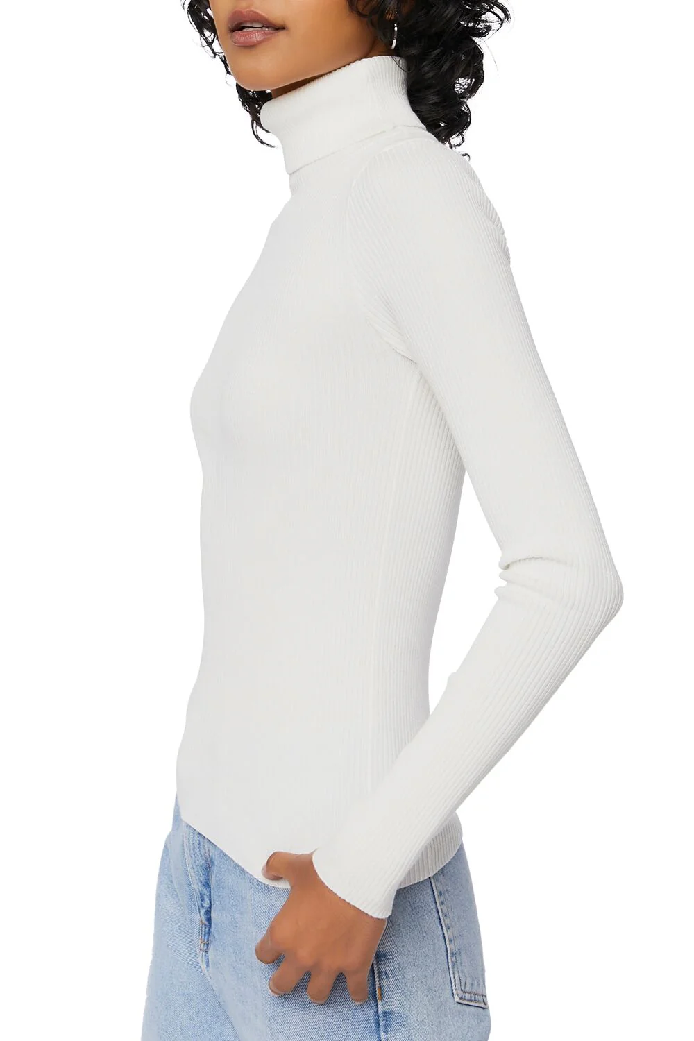 Ribbed Turtleneck Sweater-Knit Top - Image 31