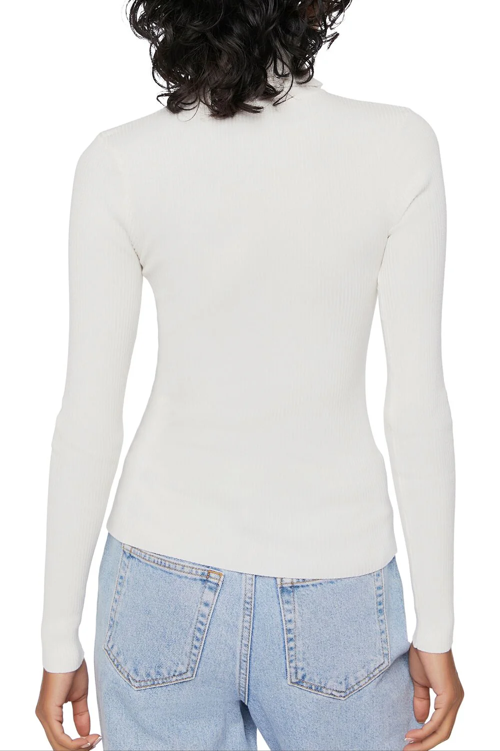Ribbed Turtleneck Sweater-Knit Top - Image 32