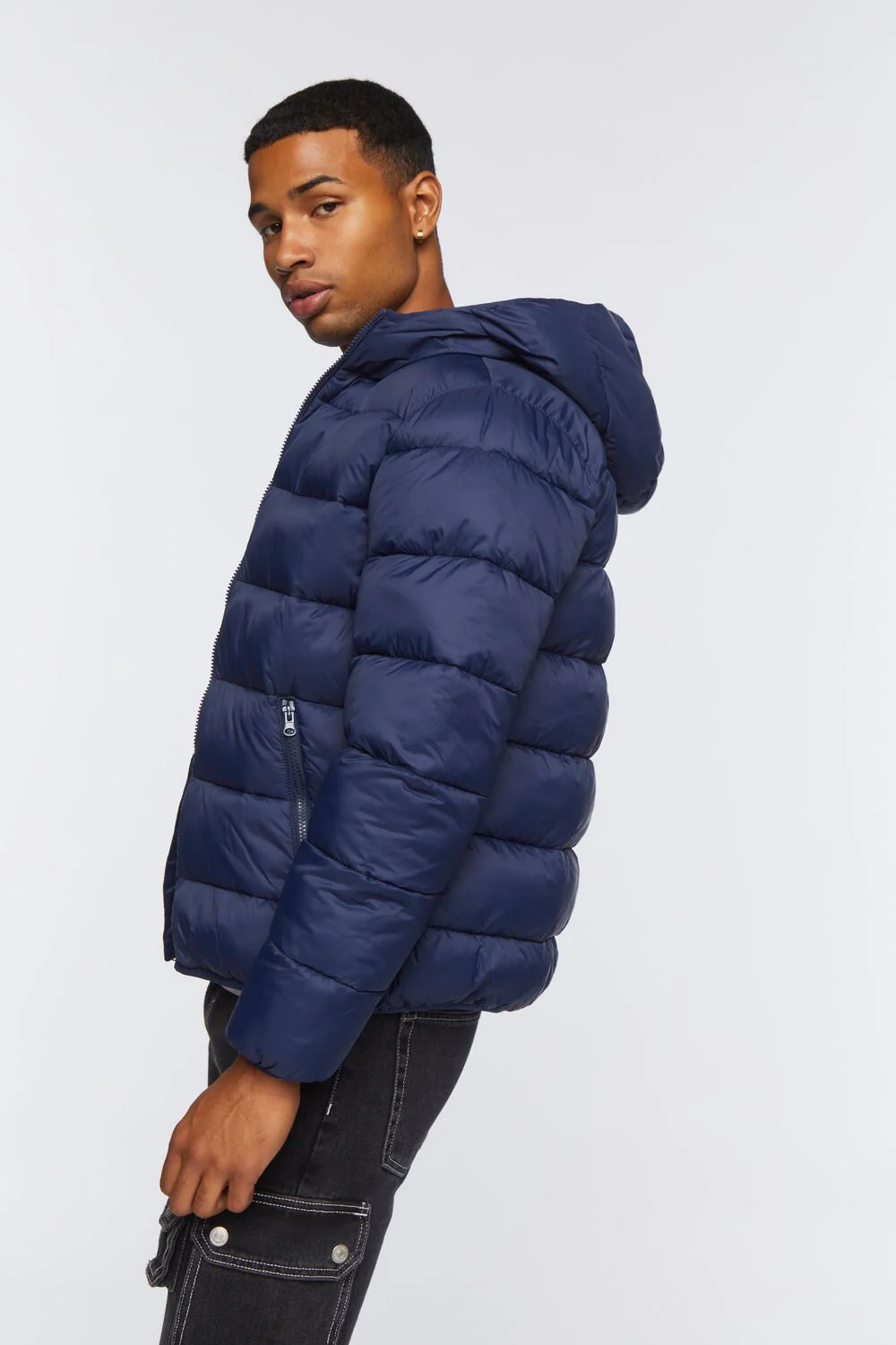Hooded Zip-Up Puffer Jacket - Image 2