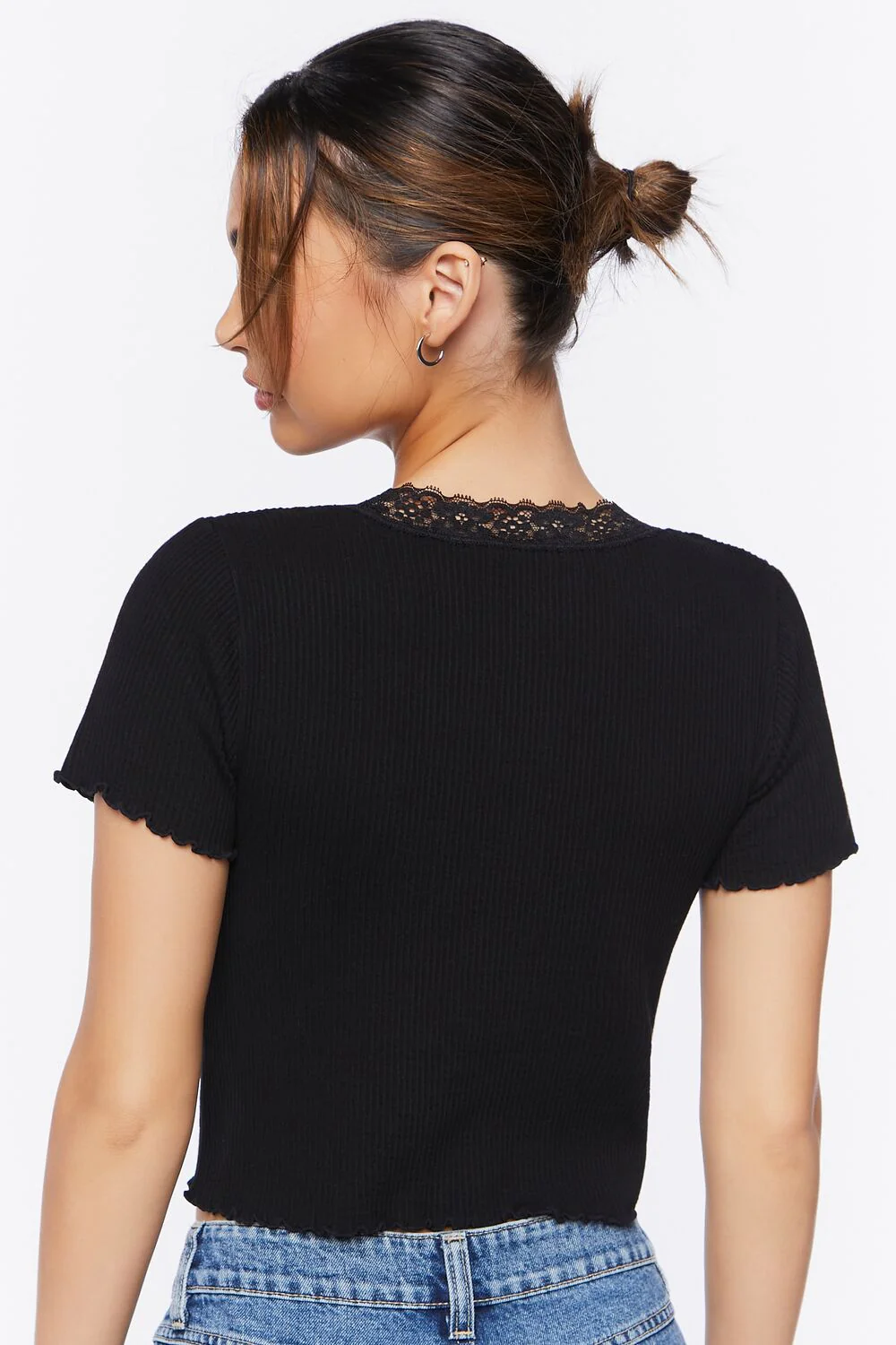 Split-Hem Sweater-Knit Top - Image 3