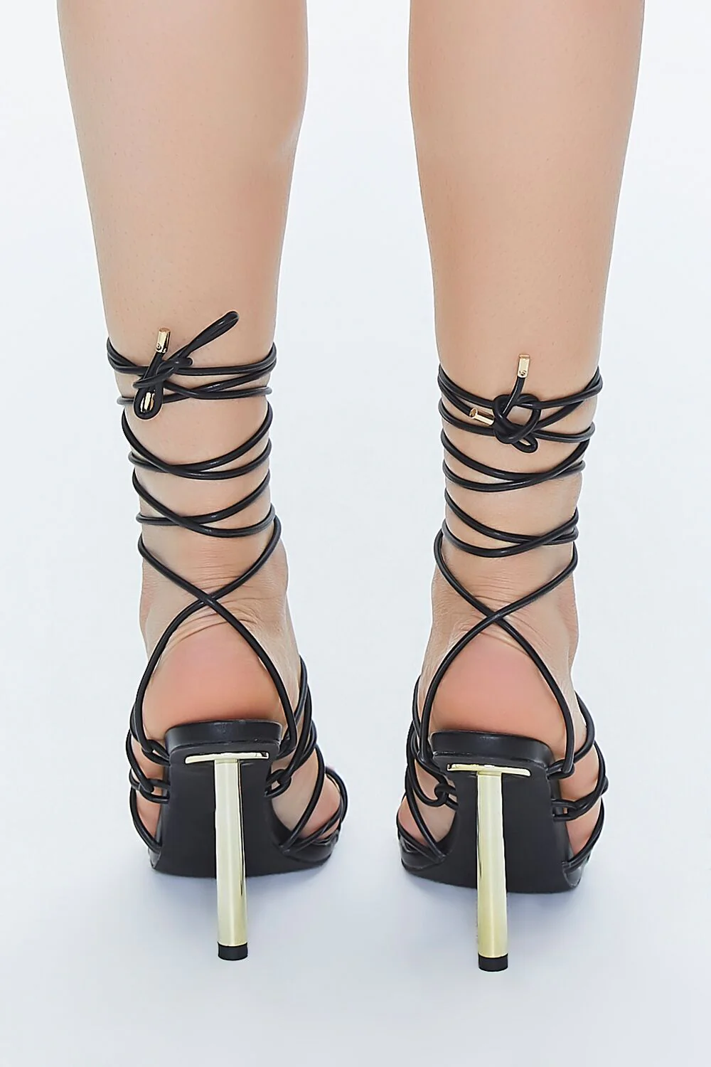 Lace-Up Stiletto Heels - Image 3