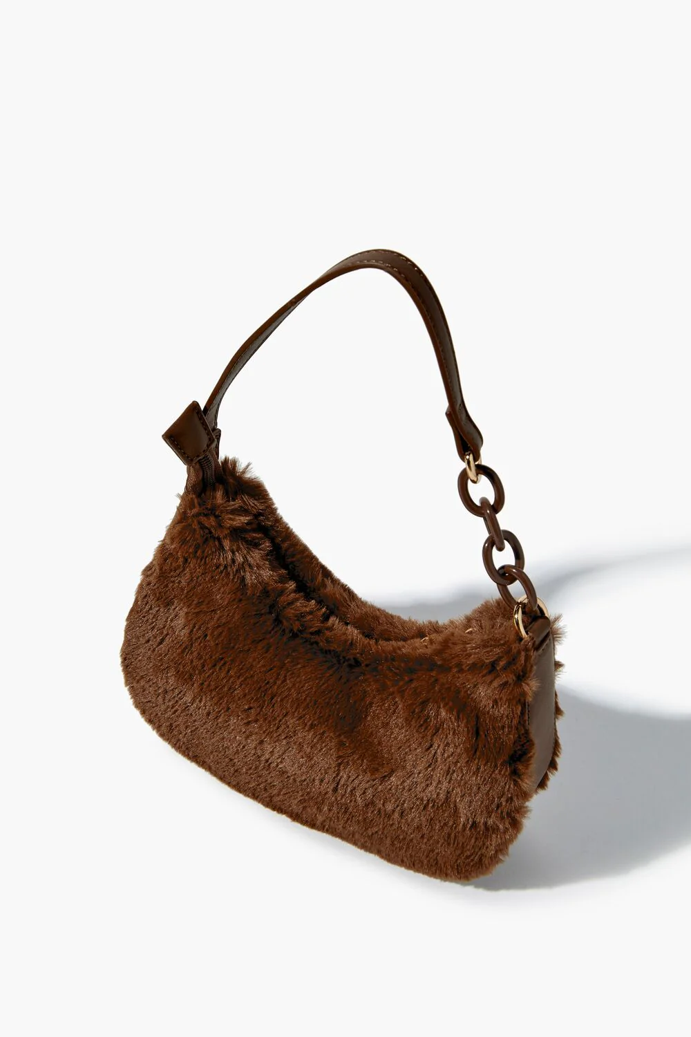 Plush Faux Fur Baguette Bag - Image 2