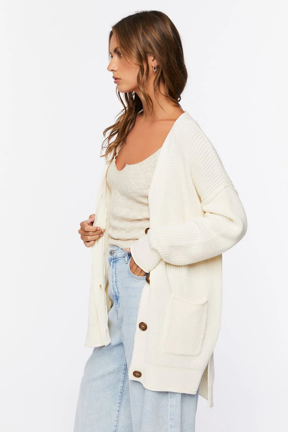 Button-Up Cardigan Sweater - Image 2