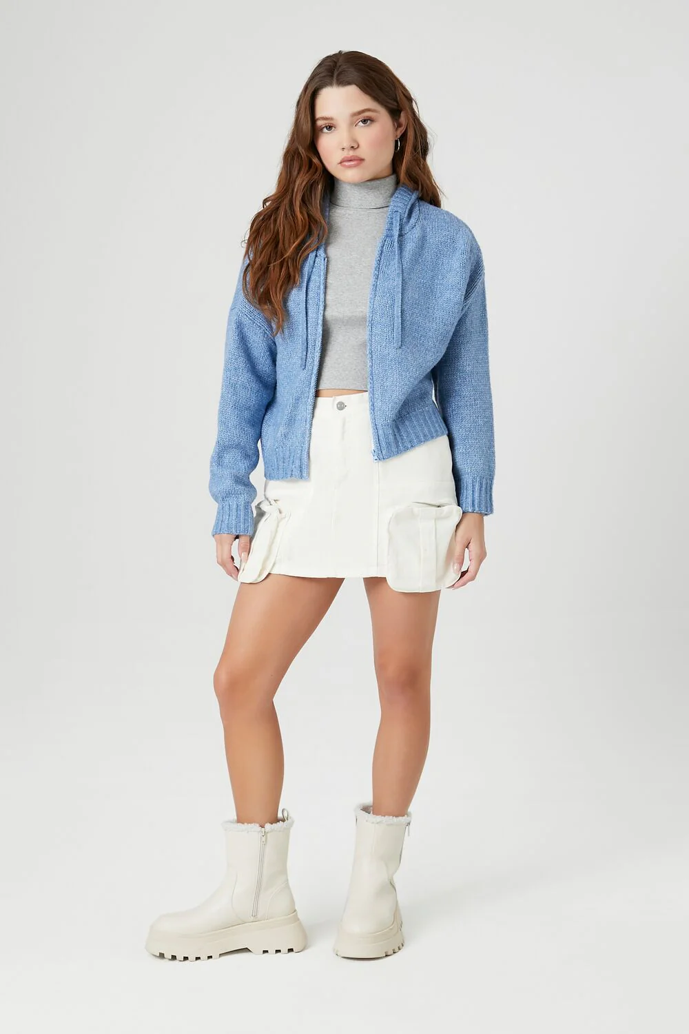 Hooded Zip-Up Sweater - Image 4