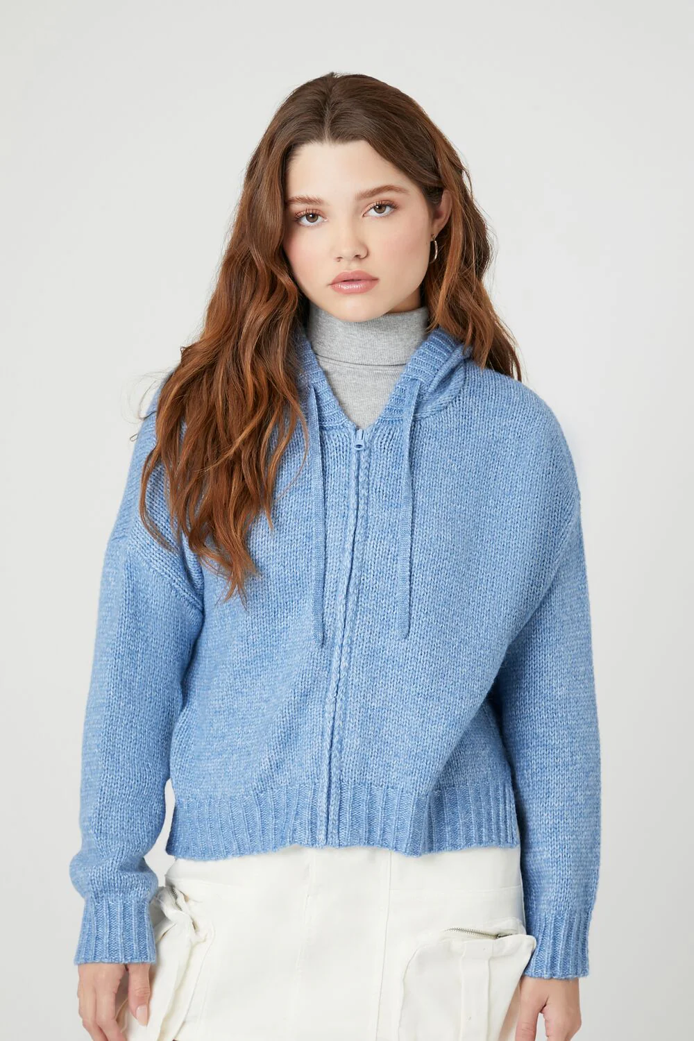Hooded Zip-Up Sweater - Image 5