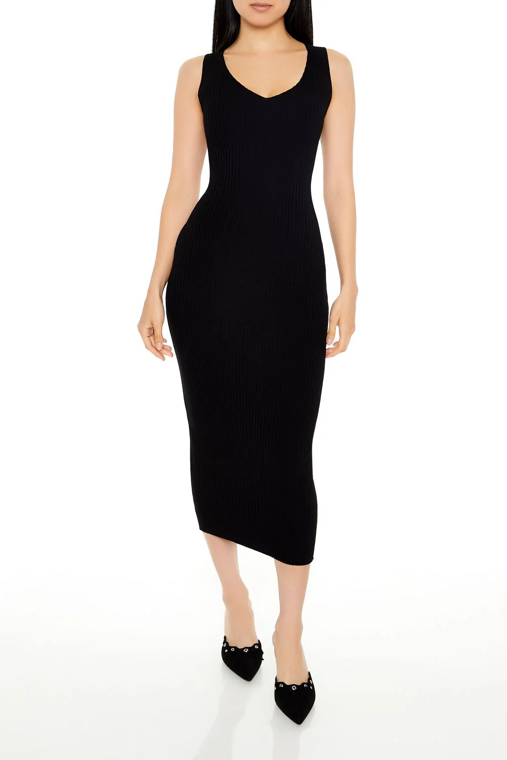 Ribbed Sweater-Knit Dress - Image 6