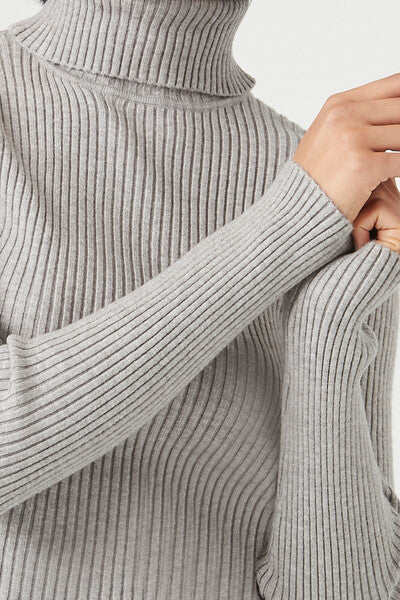 Ribbed Turtleneck Sweater - Image 10