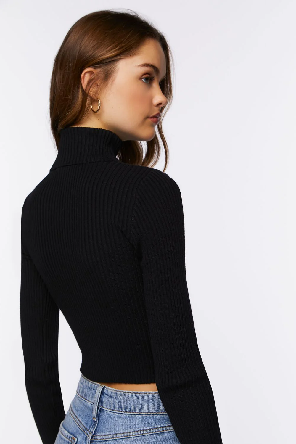 Ribbed Turtleneck Sweater - Image 3