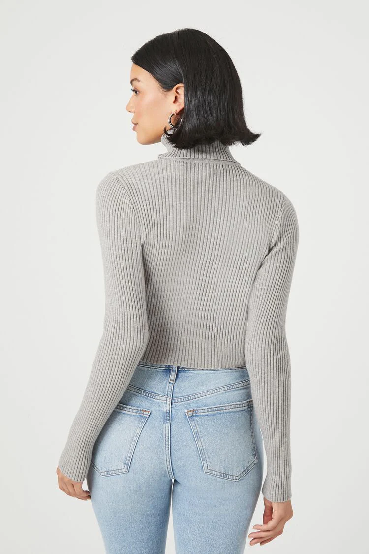 Ribbed Turtleneck Sweater - Image 8