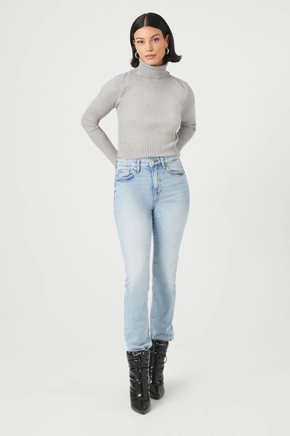 Ribbed Turtleneck Sweater - Image 9