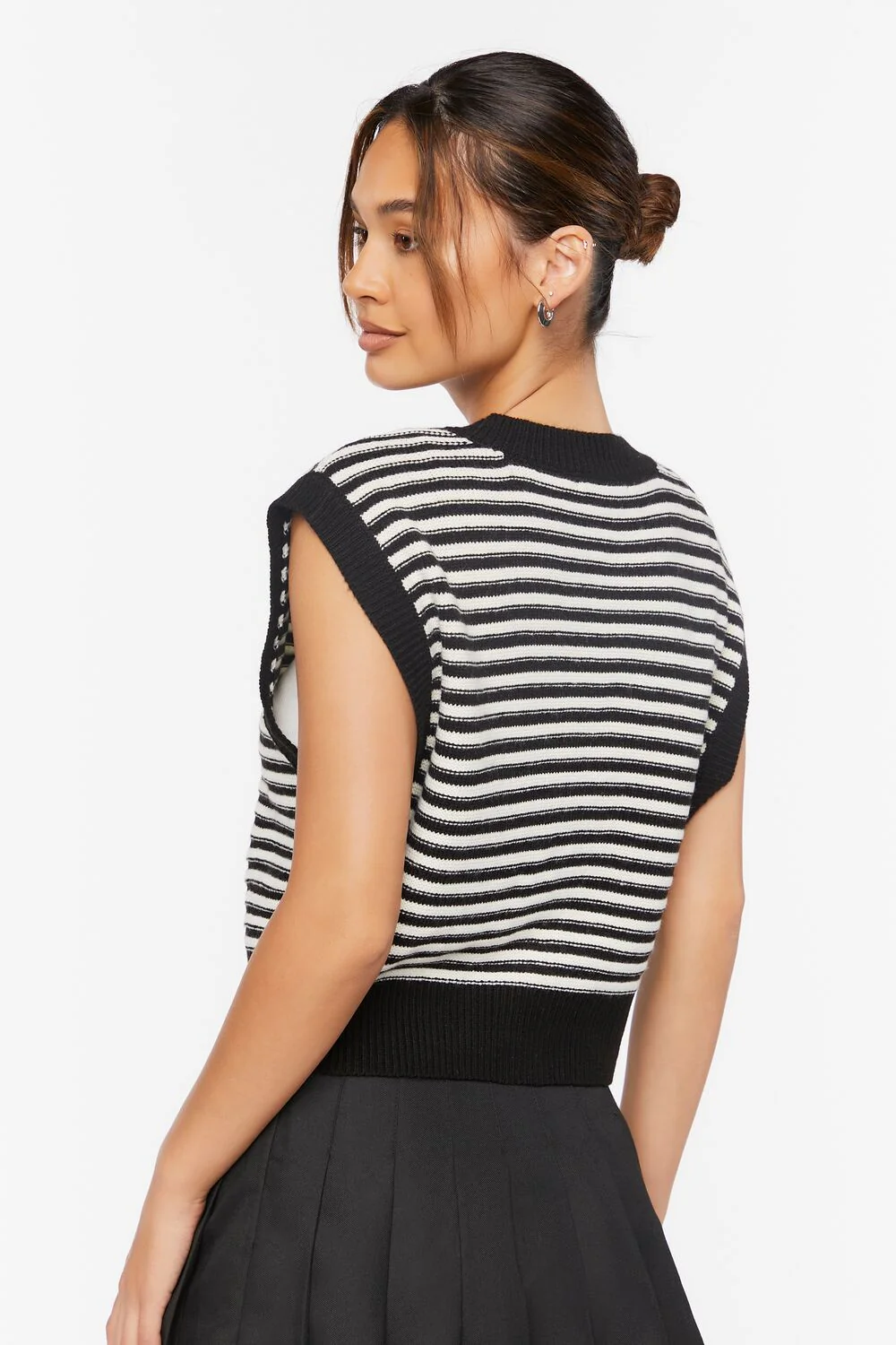 Mixed Print Sweater Vest - Image 3