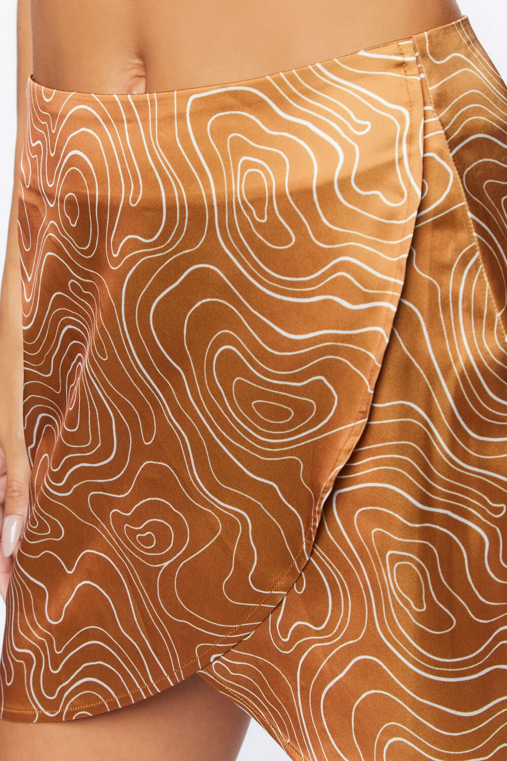 Abstract Print Tulip-Hem Mini Skirt - Image 6