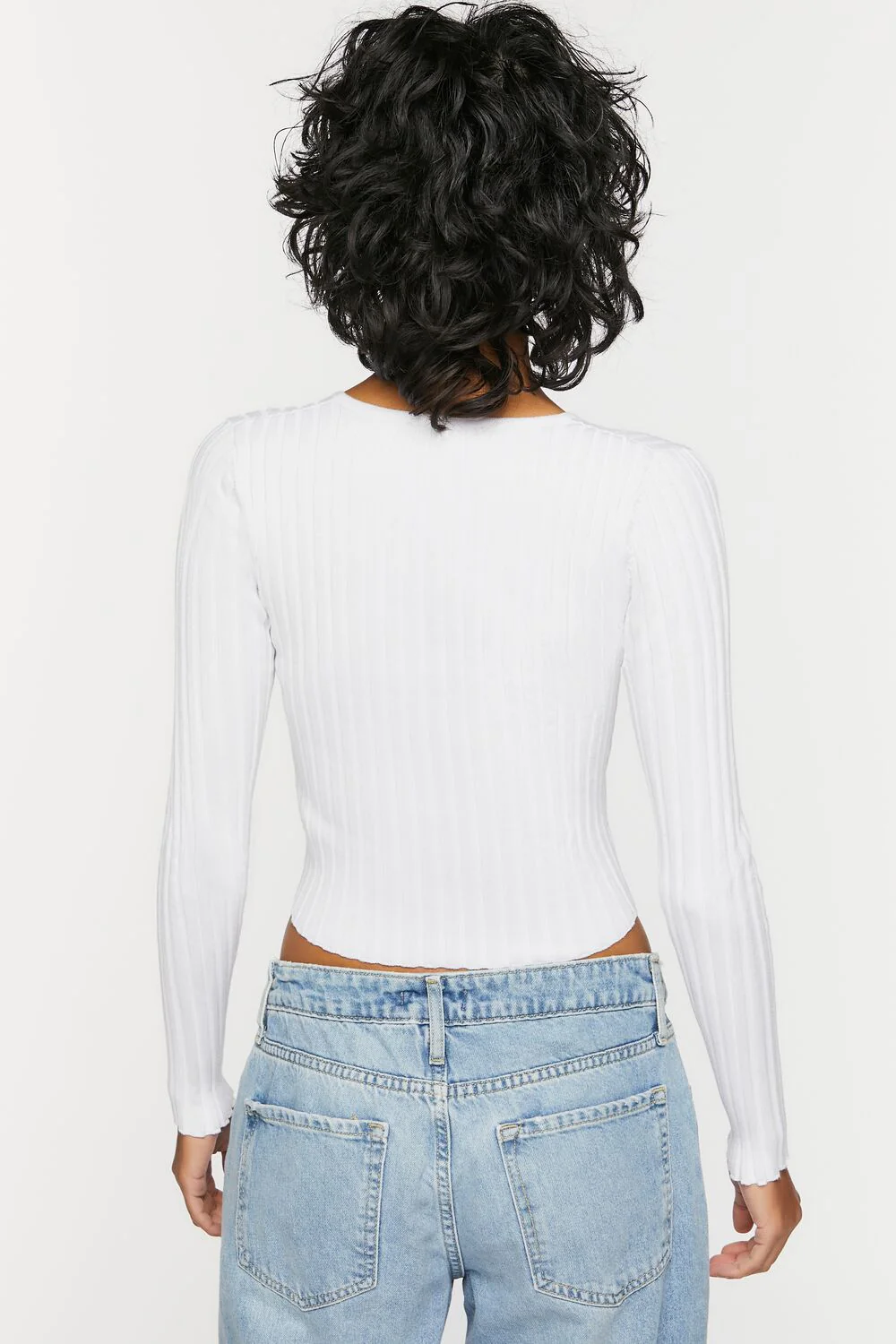 Ribbed Cardigan Sweater - Image 3