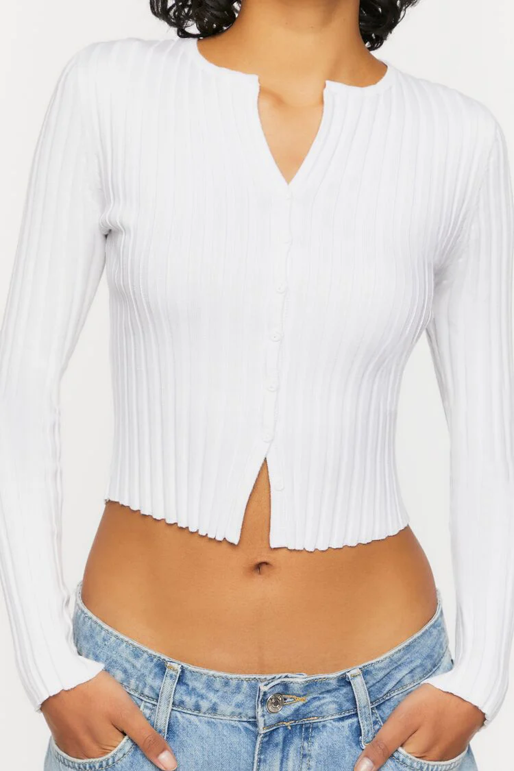 Ribbed Cardigan Sweater - Image 5