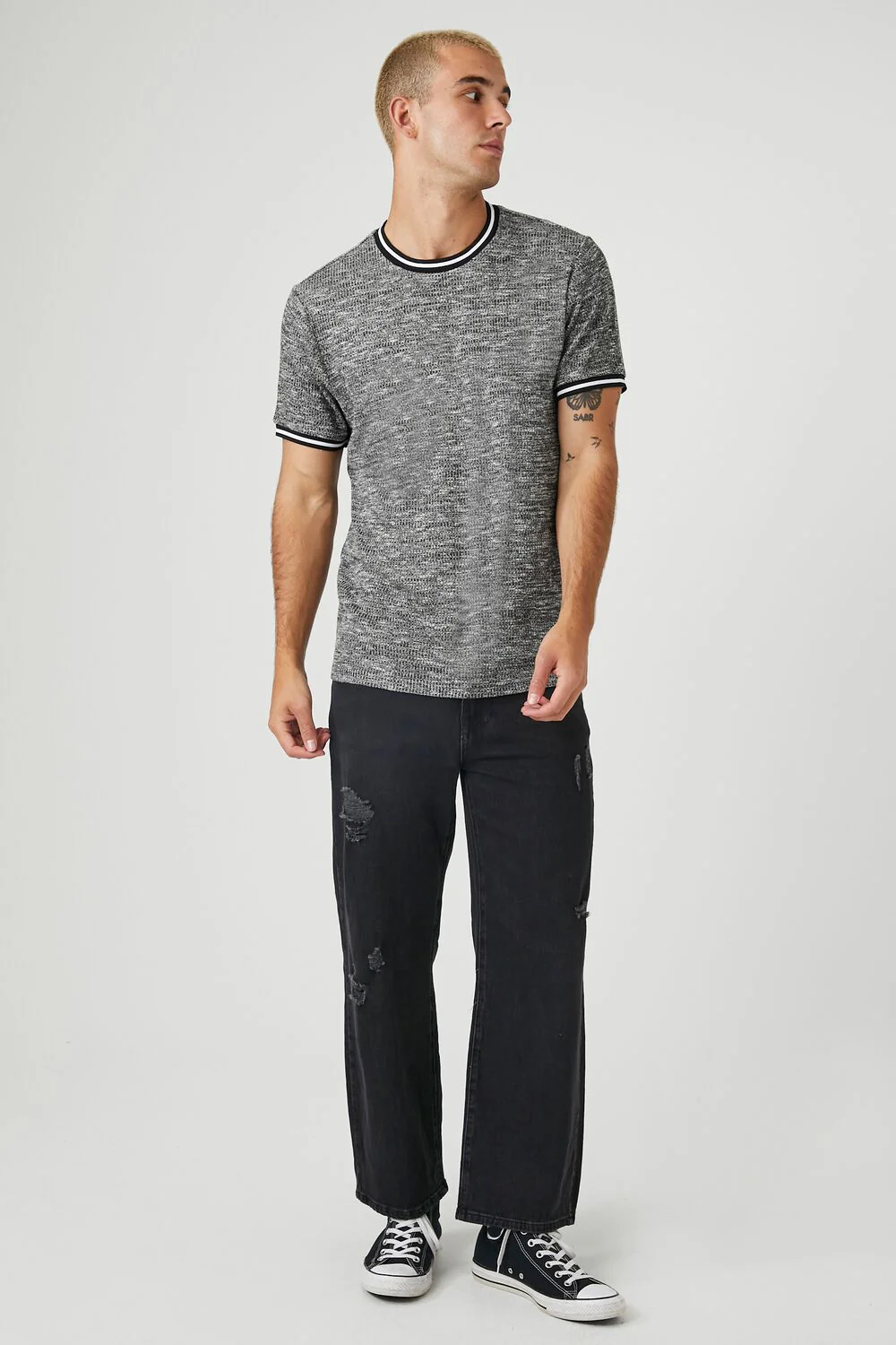 Marled Ringer Tee - Image 4