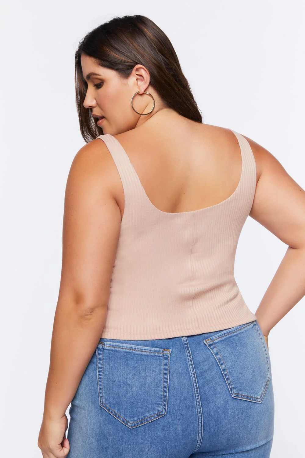 Plus Size Lace-Up Top - Image 3