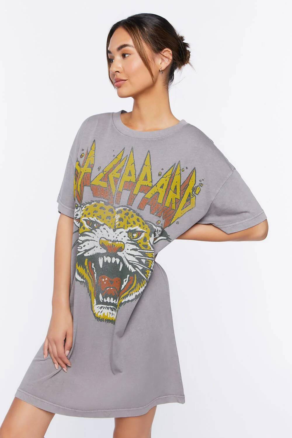 Def Leppard Graphic T-Shirt Dress - Image 6