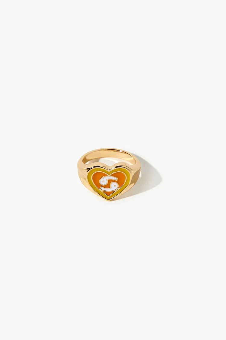 Astrology Heart Cocktail Ring - Image 3