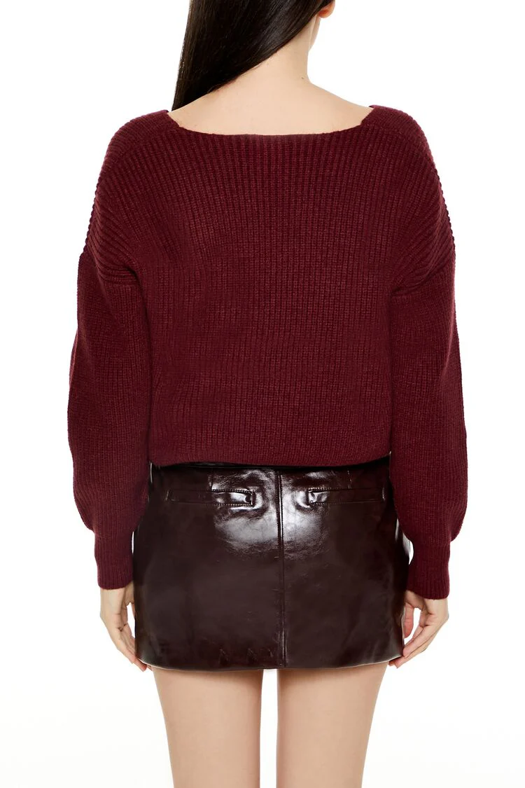 Ribbed Drop-Sleeve Sweater - Image 10