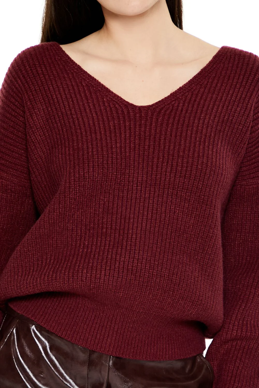 Ribbed Drop-Sleeve Sweater - Image 8