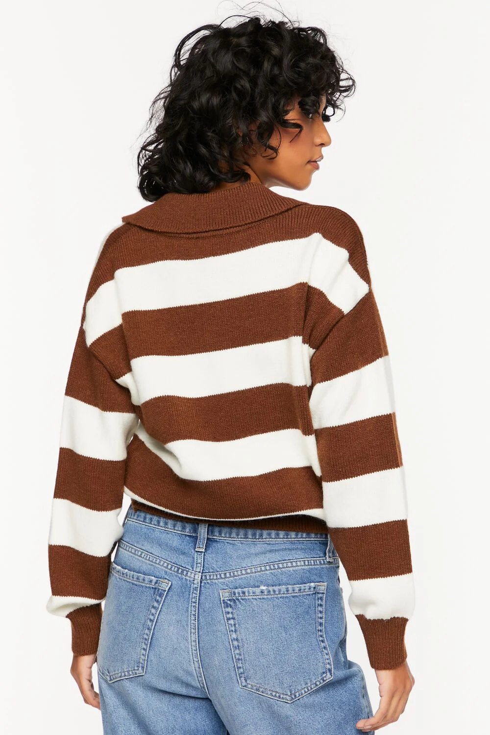 Striped Collared Sweater - Image 3