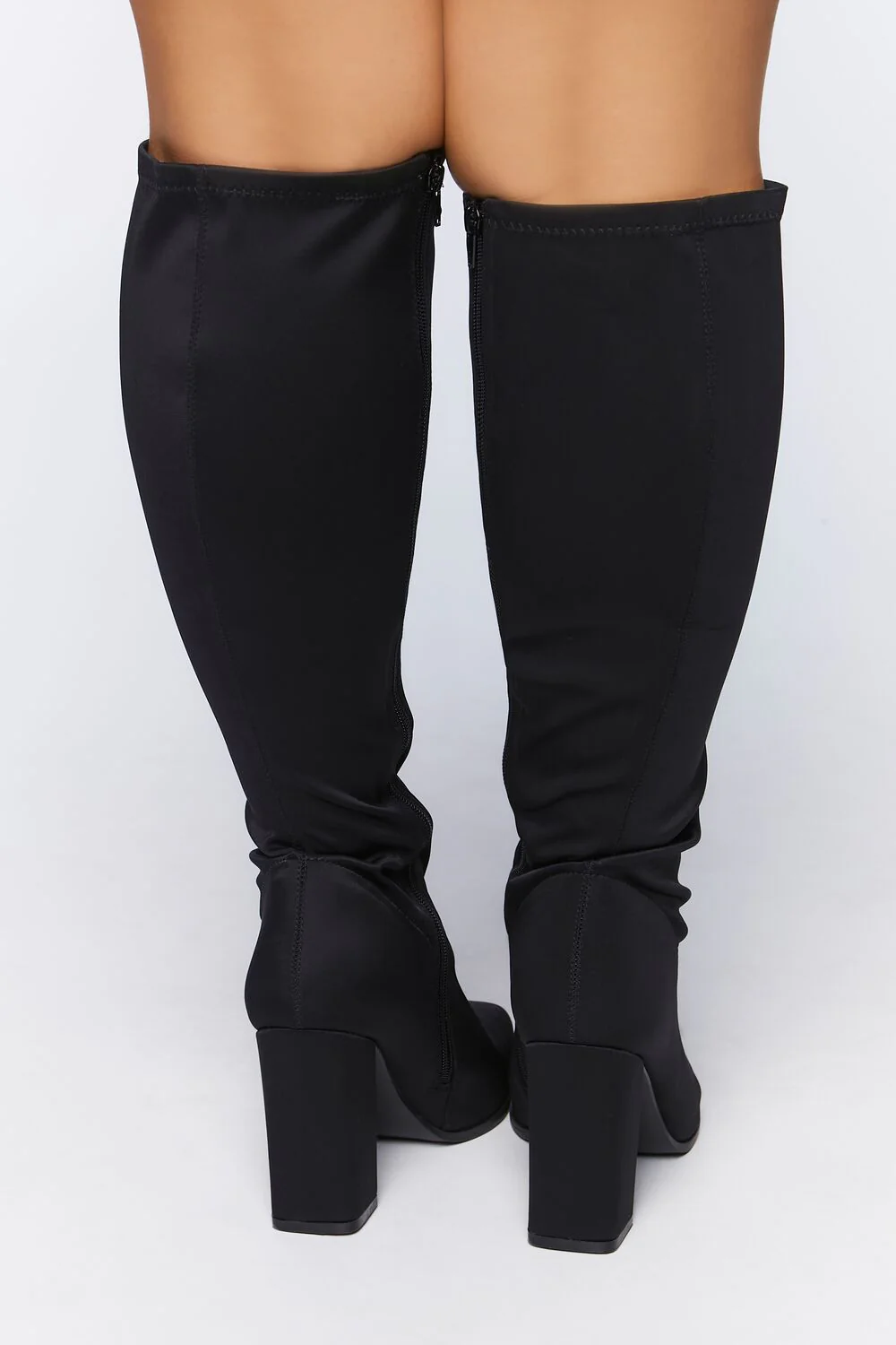 Knee-High Block Heel Boots (Wide) - Image 3