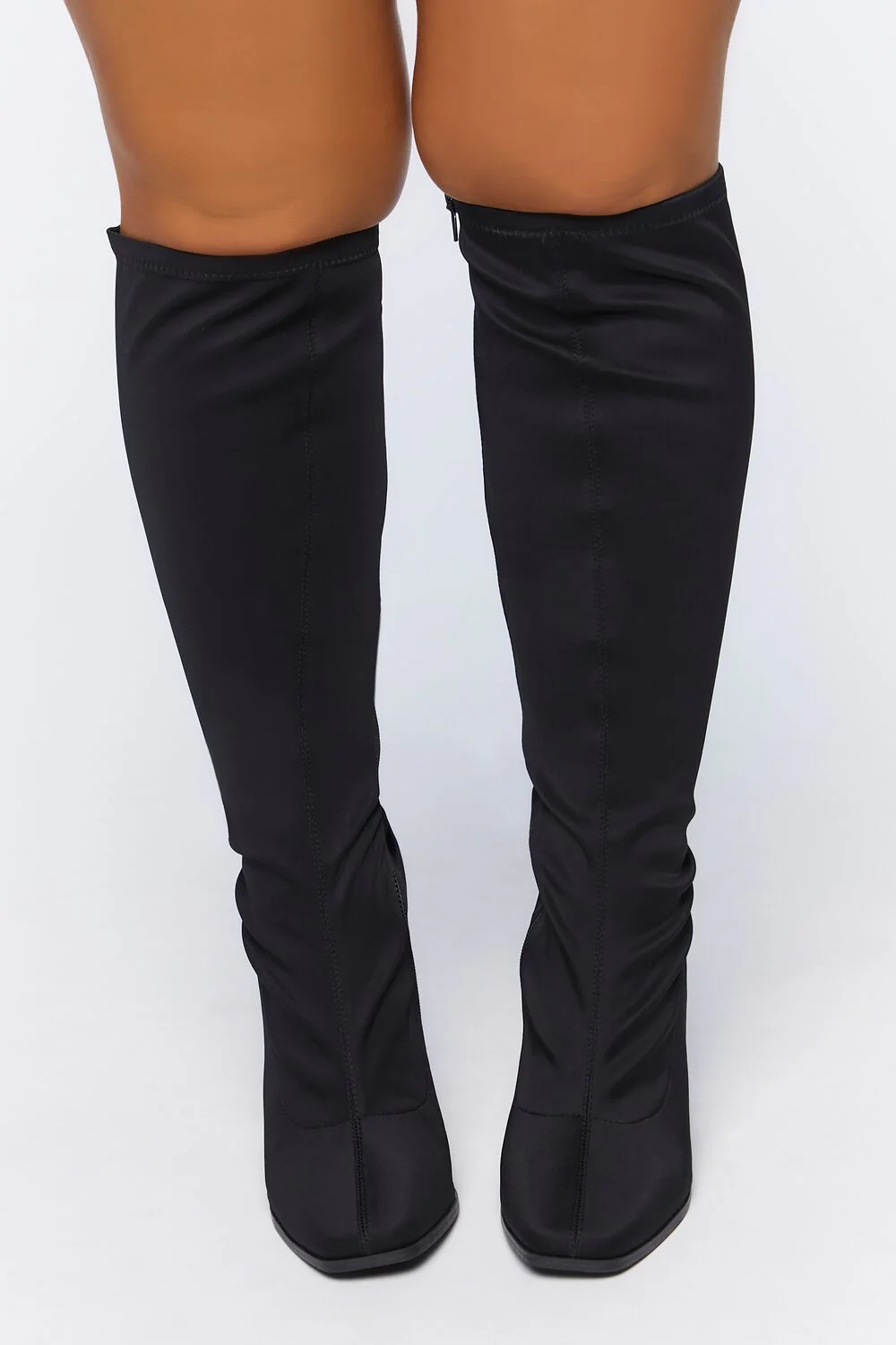 Knee-High Block Heel Boots (Wide) - Image 4