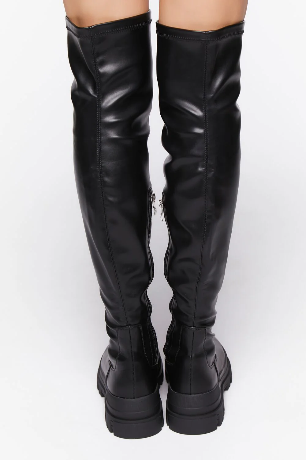 Over-the-Knee Lug-Sole Boots - Image 3